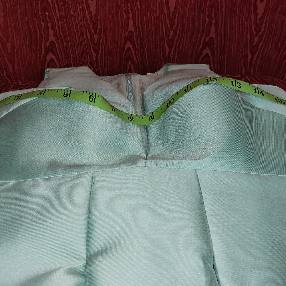 SACHIN & BALI Samira Long 2 Pockets Sequin Mint Turquoise Gown Women's Sz 2 - Picture 13 of 16